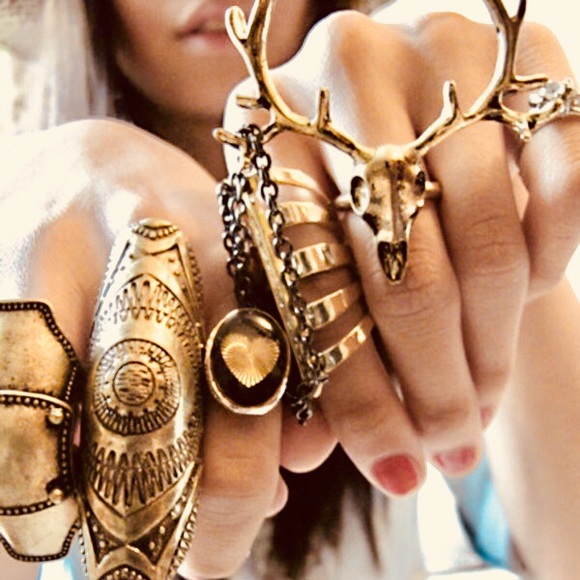 deer skull ring